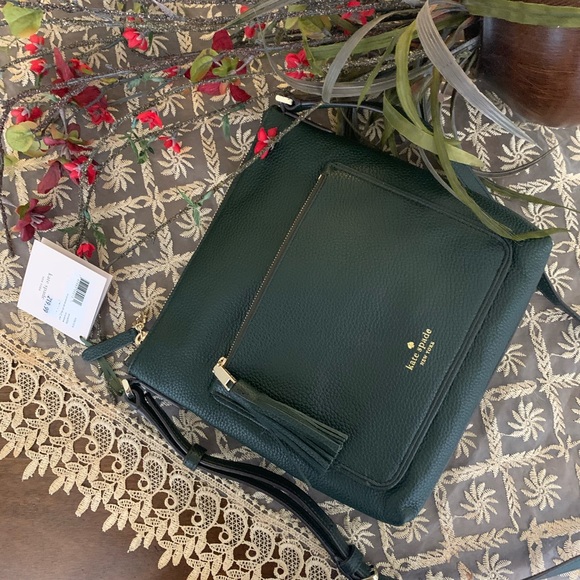 New Kate spade dark green crossbody - Picture 8 of 8